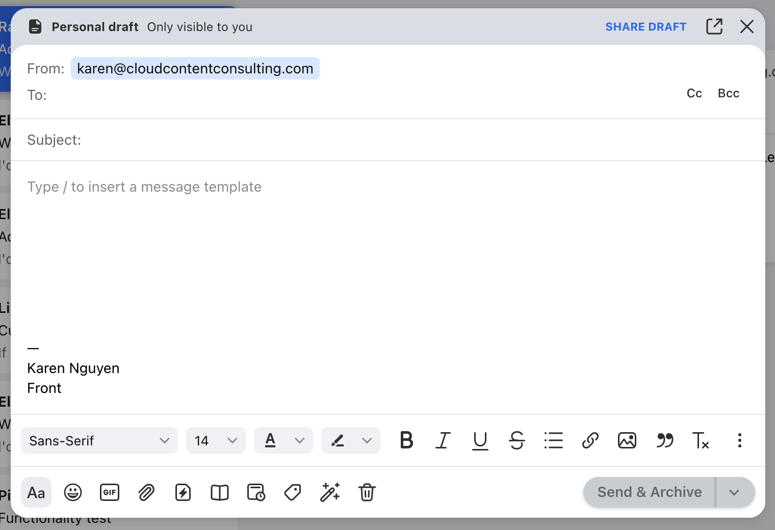 How to compose, send, and customize messages