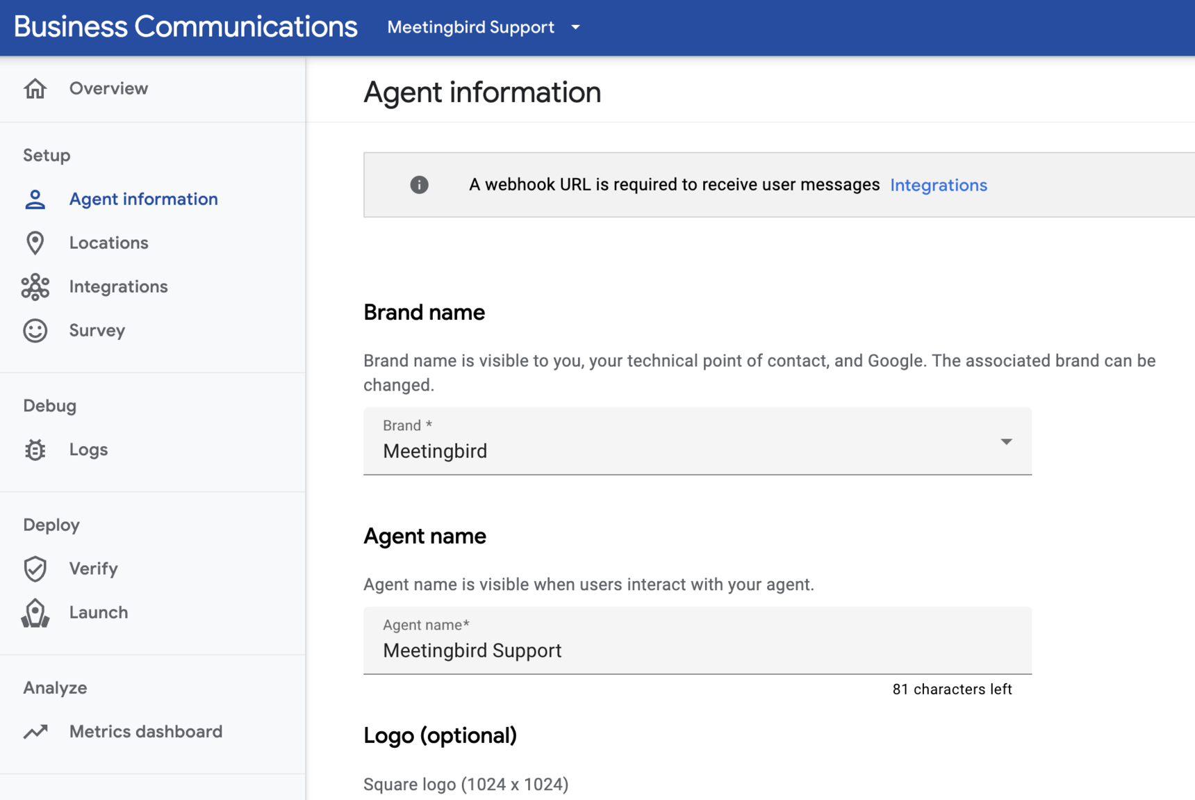 How to set up the Google Business Messages channel