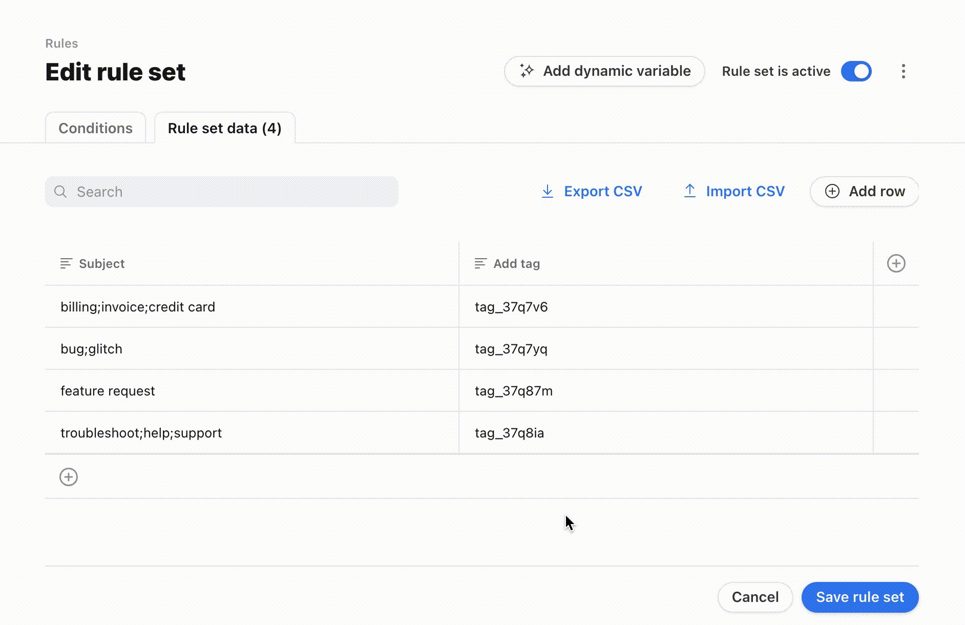 Working with Rulesets and Rules