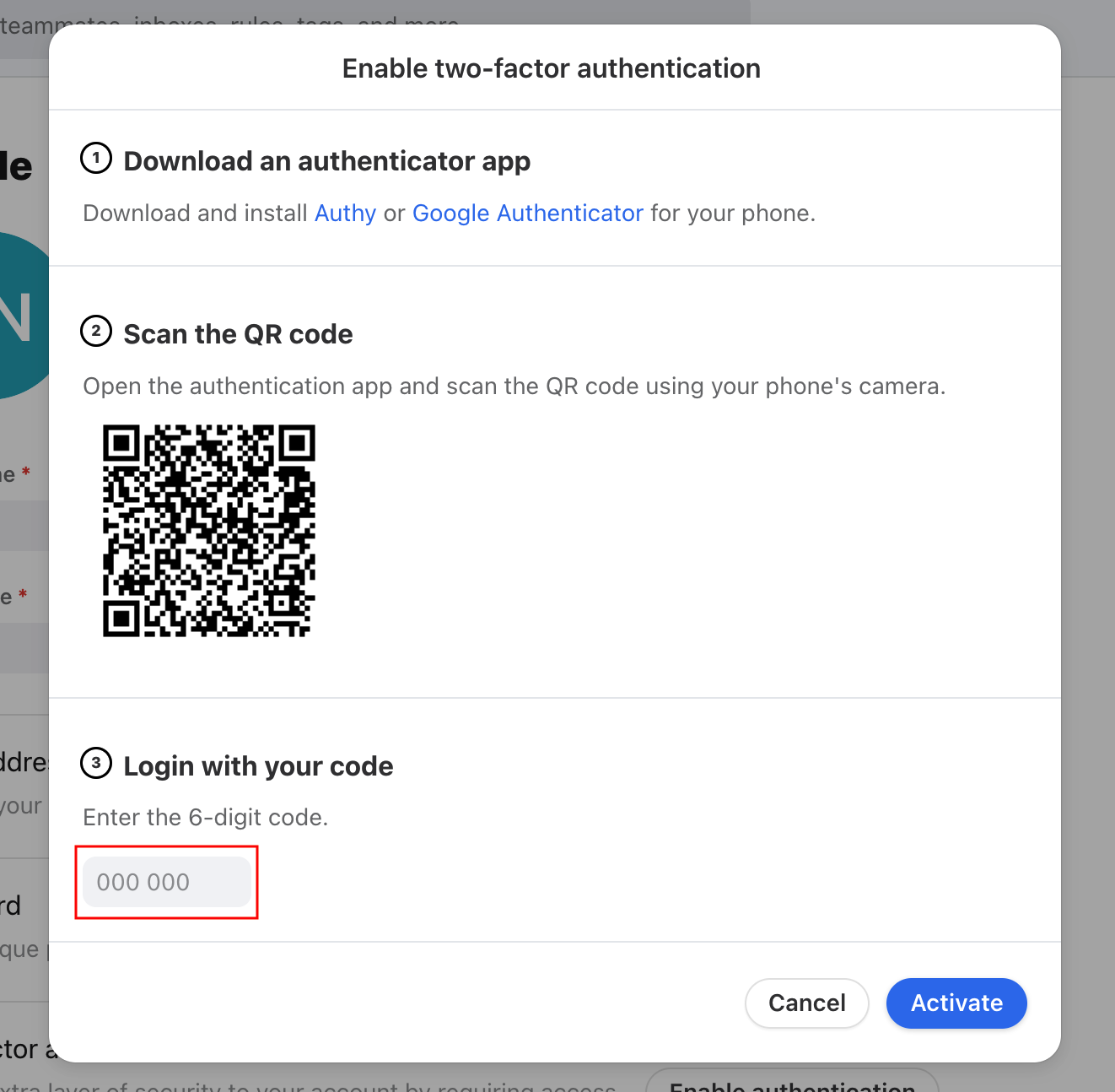 how to set up two factor authentication with google authenticator