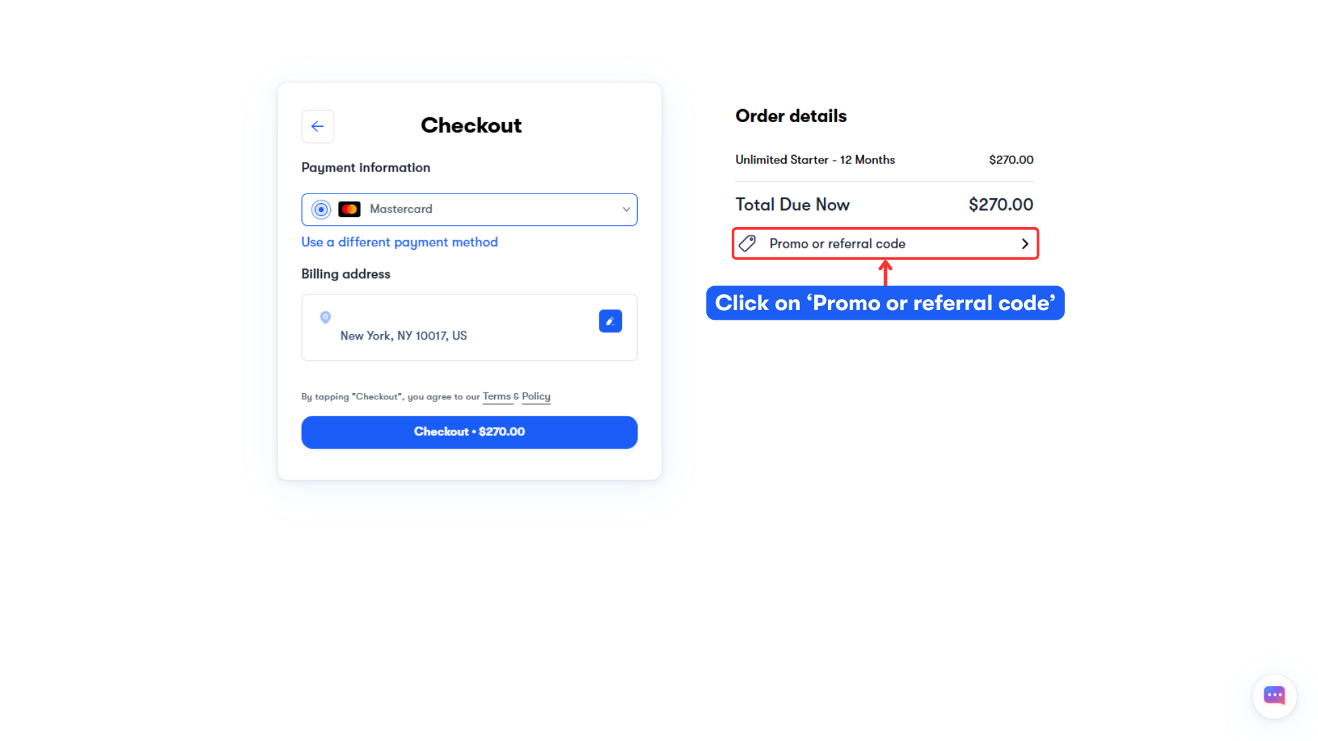 How do I use a promo code?