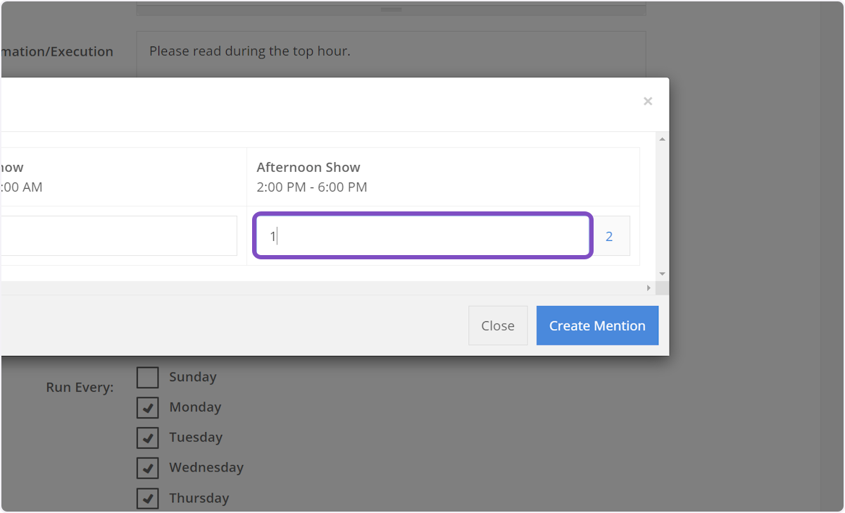 And one for the afternoon show.