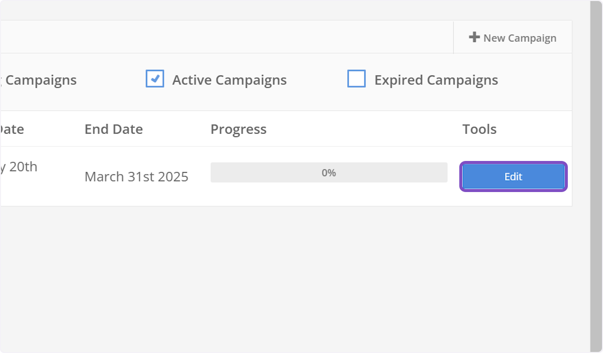 Approve, reject or edit a campaign
