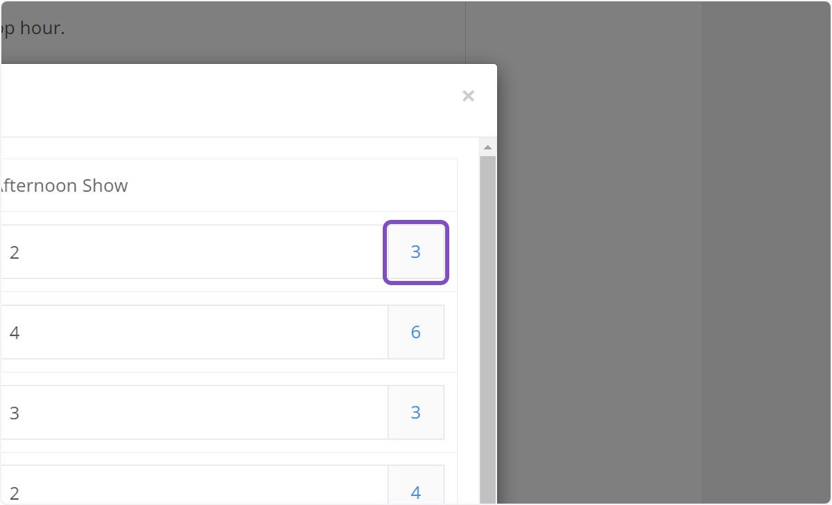 As your scheduling all your days you will see the total for each day on the right-hand side of each day's assignments