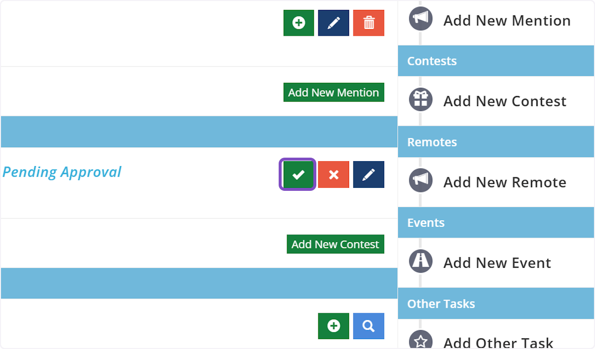 Approve the Contest Request