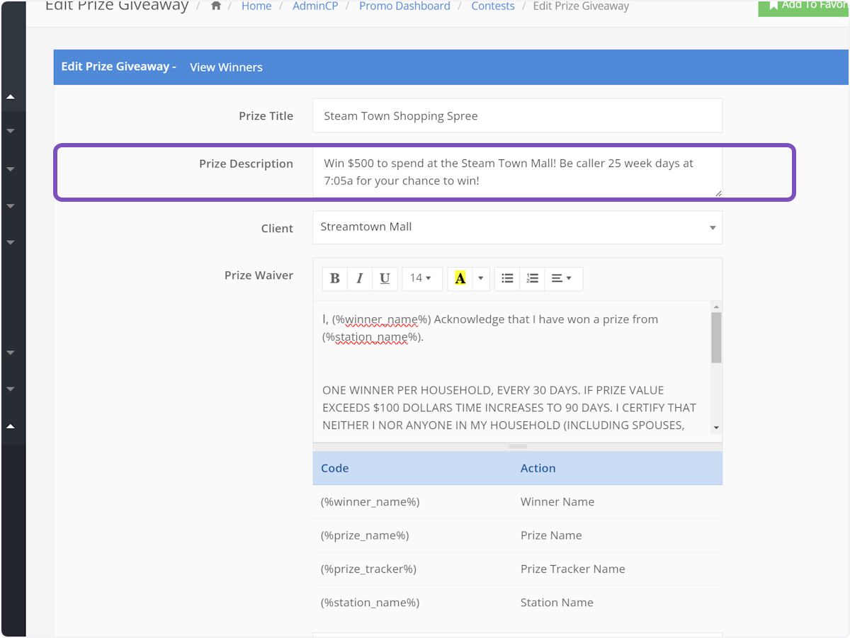 Make any changes needed