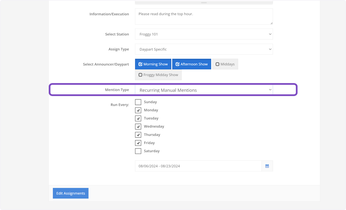 The final type of mention is