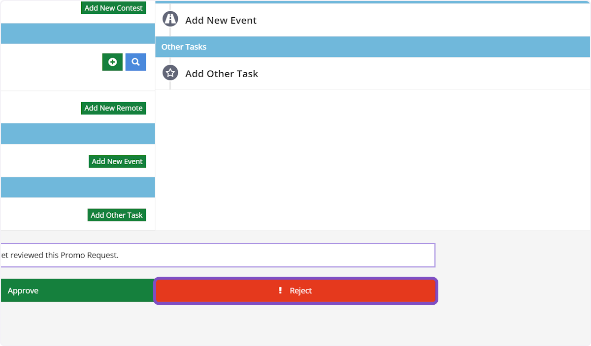 Rejecting a Campaign