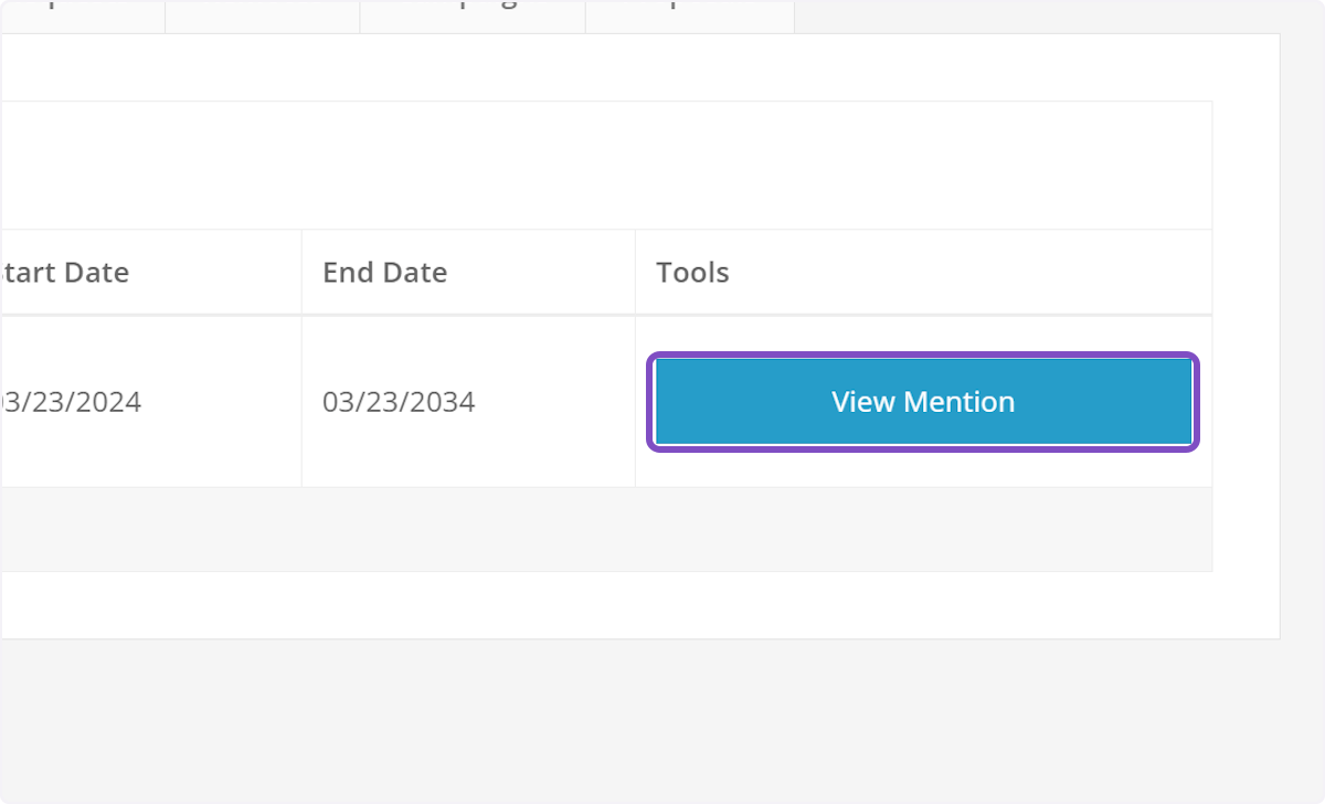 Click on View Mention on any mention/live read campaign.