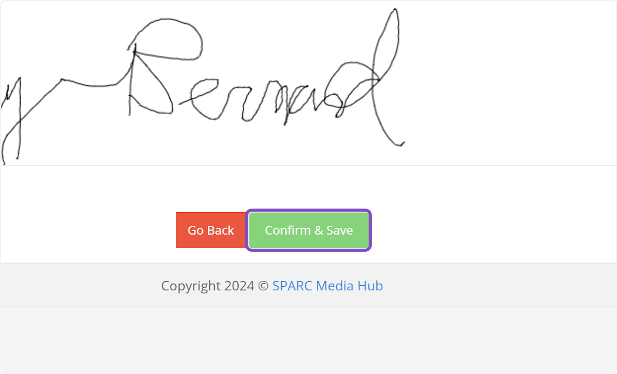Then click on Confirm & Save