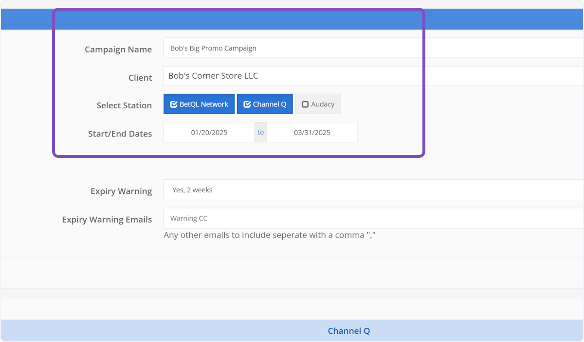 Campaign Information
